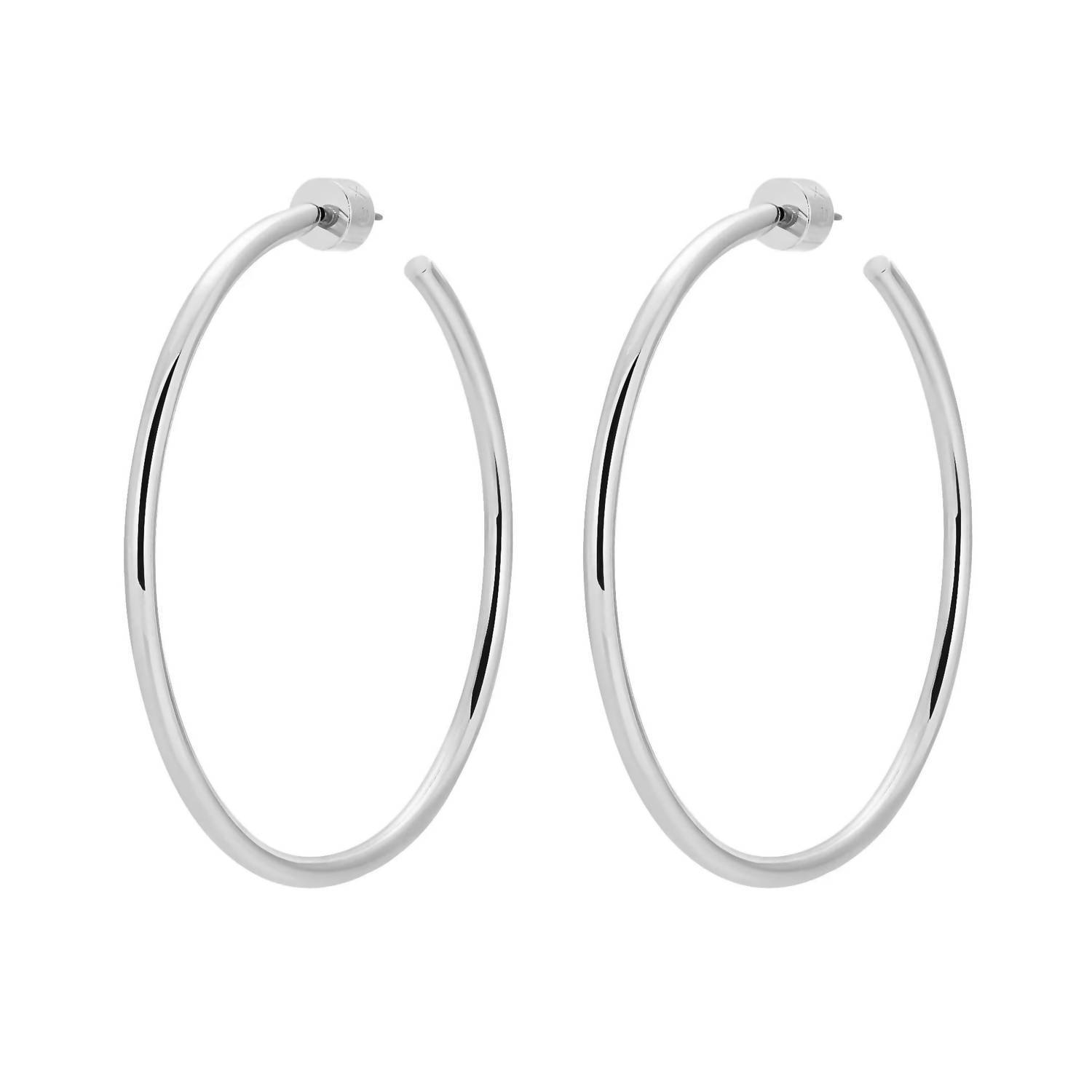 New Eklexic Womens 2 Ultimate Hoops In Silver 67$